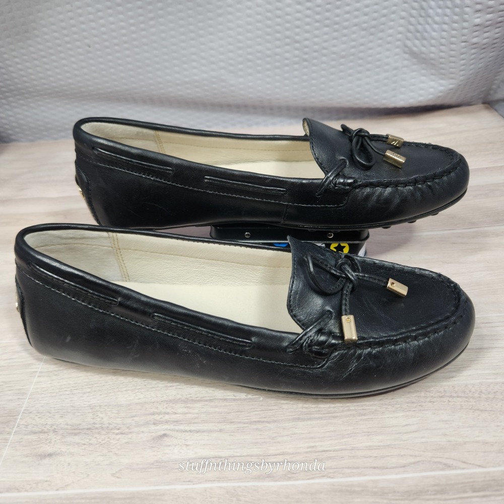 New Without Box Michael‎ Kors Daisy Moc Flats Black Loafers Ladies Flats Sz 7M - Picture 3 of 8
